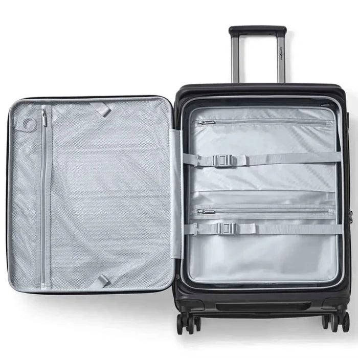 Samsonite Paralux 67 cm Expandable Front Opening Suitcase - Black