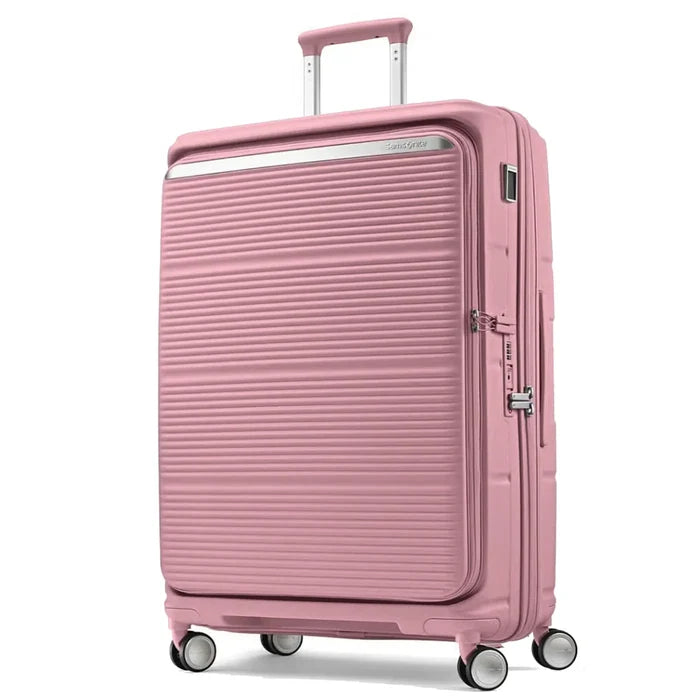 Samsonite Paralux 67 cm Expandable Front Opening Suitcase - Dusty Pink
