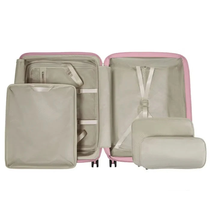 Samsonite Paralux 67 cm Expandable Front Opening Suitcase - Dusty Pink