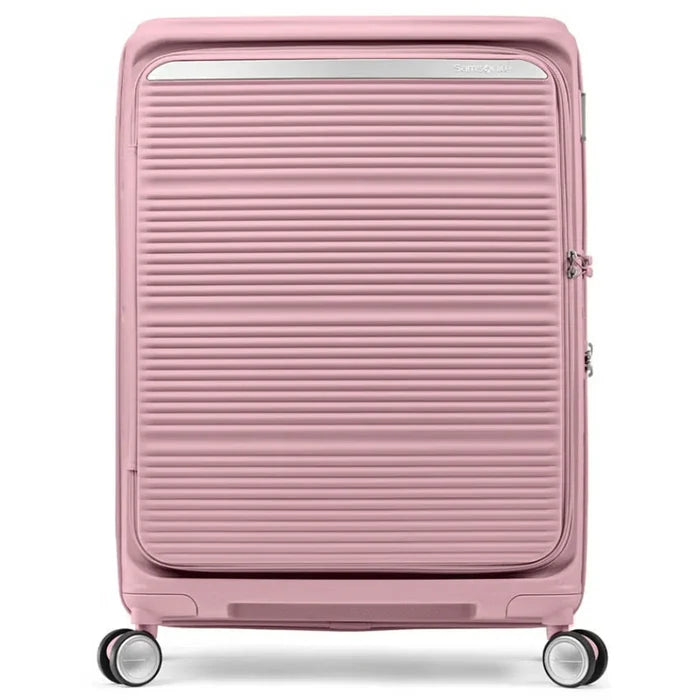 Samsonite Paralux 67 cm Expandable Front Opening Suitcase - Dusty Pink
