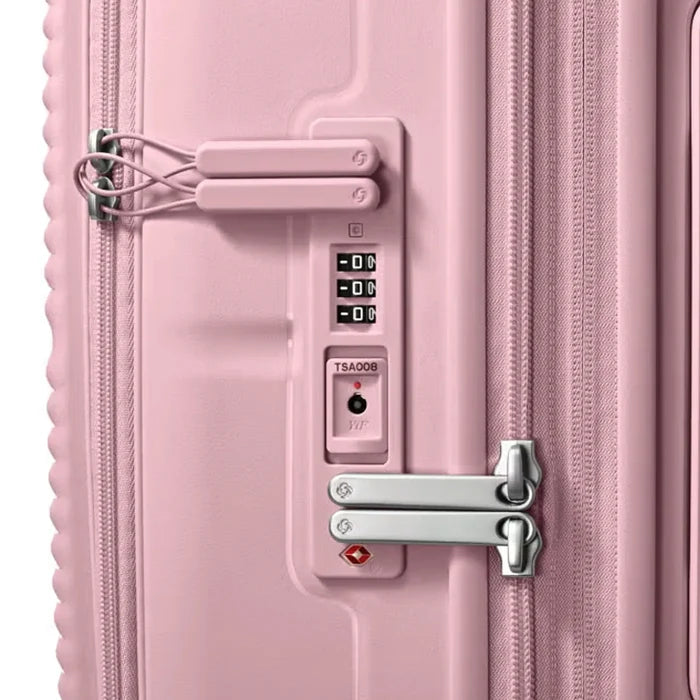 Samsonite Paralux 67 cm Expandable Front Opening Suitcase - Dusty Pink