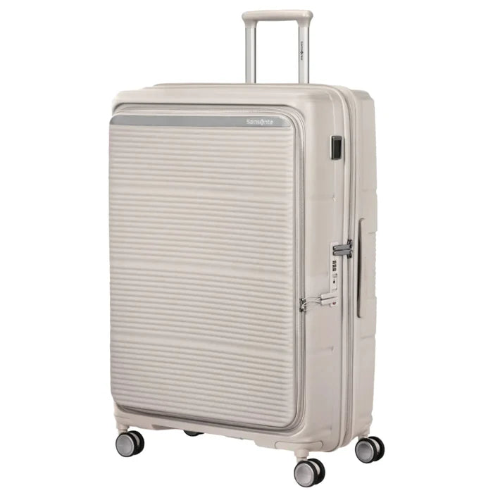 Samsonite Paralux 81 cm Expandable Front Opening Suitcase - Stone Grey