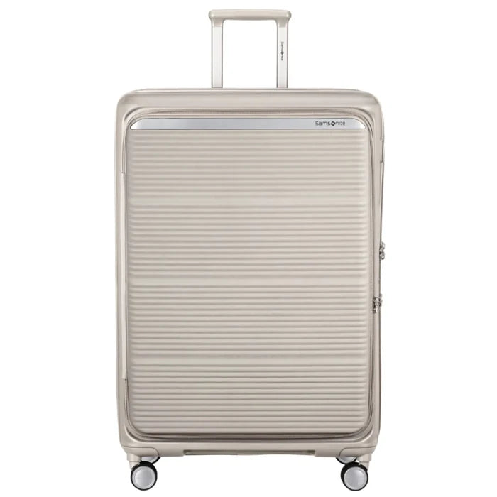 Samsonite Paralux 81 cm Expandable Front Opening Suitcase - Stone Grey