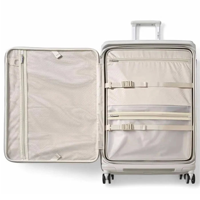 Samsonite Paralux 81 cm Expandable Front Opening Suitcase - Stone Grey