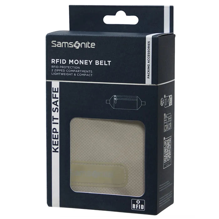 Samsonite RFID Money Belt - Eclipse Grey