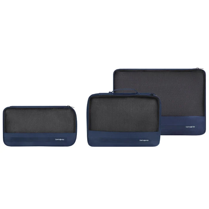 Samsonite Set of 3 Packing Cubes - Midnight Blue