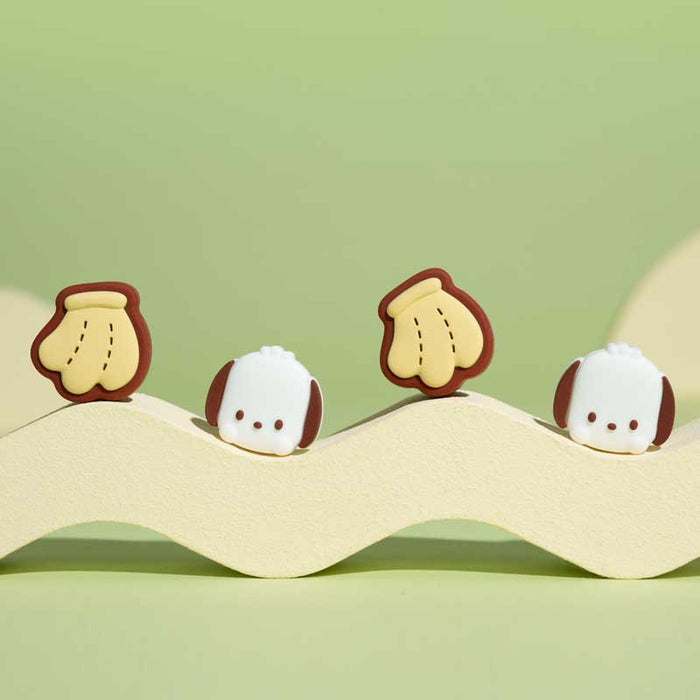 Sanrio Switch Thumb Grip Caps: Add Personality!: lavender, pink Kuromi character theme, cute cartoon kawaii style