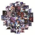 Scaramouche Genshin Impact Stickers: Customize Belongings: black, purple anime-style characters, anime, fantasy, dramatic sty