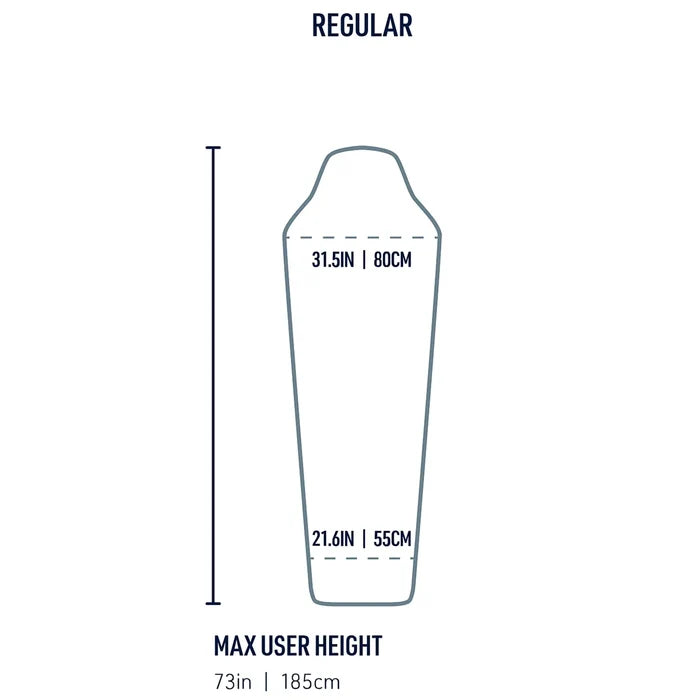 Sea To Summit Reactor Lightweight Sleeping Bag Liner (Regular Size) - Grey