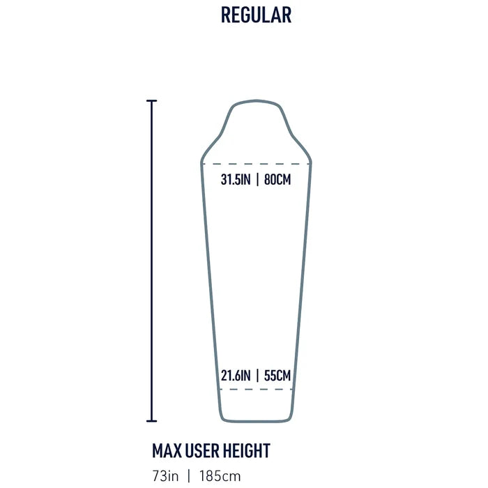 Sea To Summit Reactor Midweight Sleeping Bag Liner (Regular Size) - Dark Grey