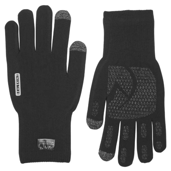 Sealskinz Anmer Waterproof All Weather Ultra Grip Knitted Glove (Black) - X-Large
