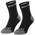 Sealskinz Dunton Waterproof All Weather Ankle Length Sock with Hydrostop (Small) - Black / Grey