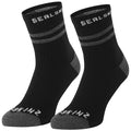 Sealskinz Mautby Waterproof Warm Weather Ankle Length Sock with Hydrostop (Black) - X-Large