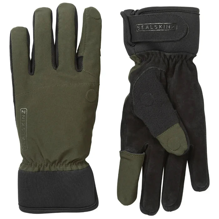Sealskinz Stanford Waterproof All Weather Sporting Glove (Small) - Olive Green / Black