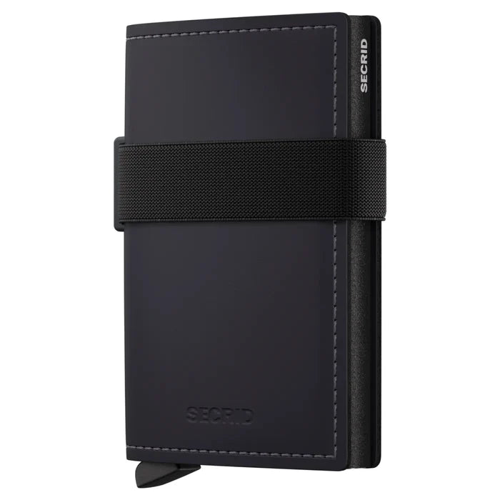 Secrid Bandwallet Compact RFID Wallet - Matte Black / Black