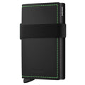 Secrid Bandwallet Compact RFID Wallet - Matte Black / Green