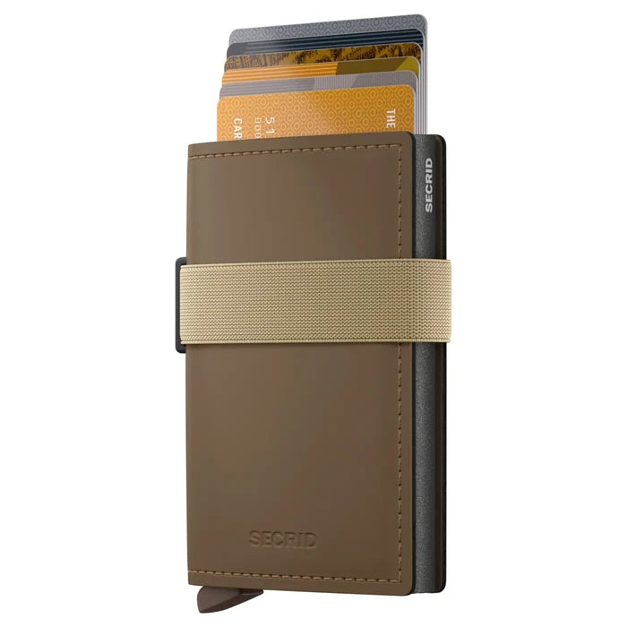 Secrid Bandwallet Compact RFID Wallet - Matte Earth / Beige