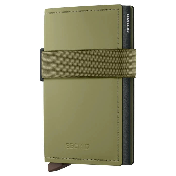Secrid Bandwallet Compact RFID Wallet - Matte Leaf / Khaki