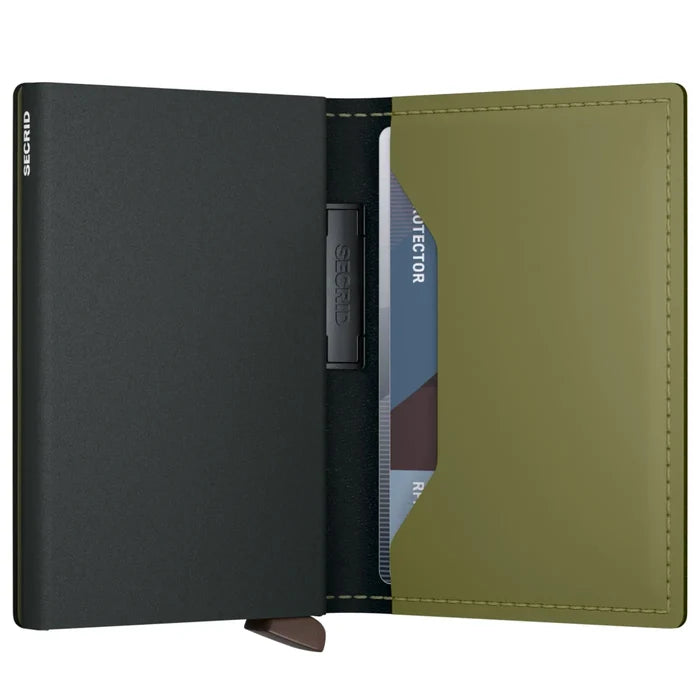 Secrid Bandwallet Compact RFID Wallet - Matte Leaf / Khaki