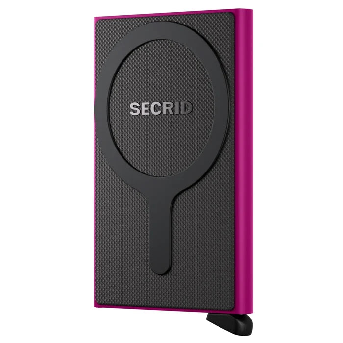 Secrid Cardprotector for Magsafe - Compact RFID Card Wallet - Fuchsia
