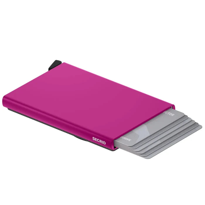 Secrid Cardprotector for Magsafe - Compact RFID Card Wallet - Fuchsia