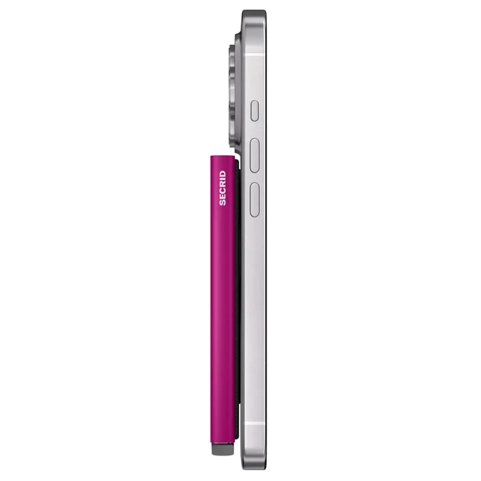Secrid Cardprotector for Magsafe - Compact RFID Card Wallet - Fuchsia