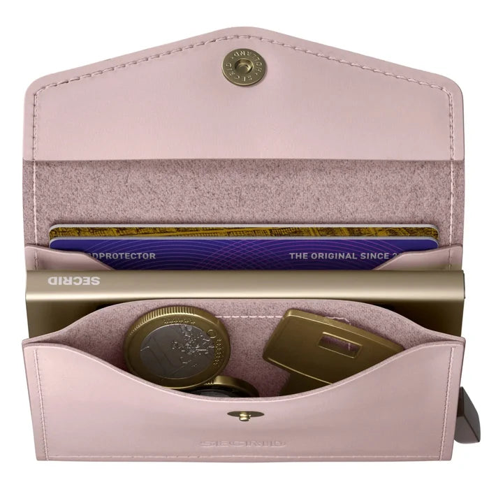 Secrid Envelope Wallet Compact RFID Card Wallet - Original Ballet Pink