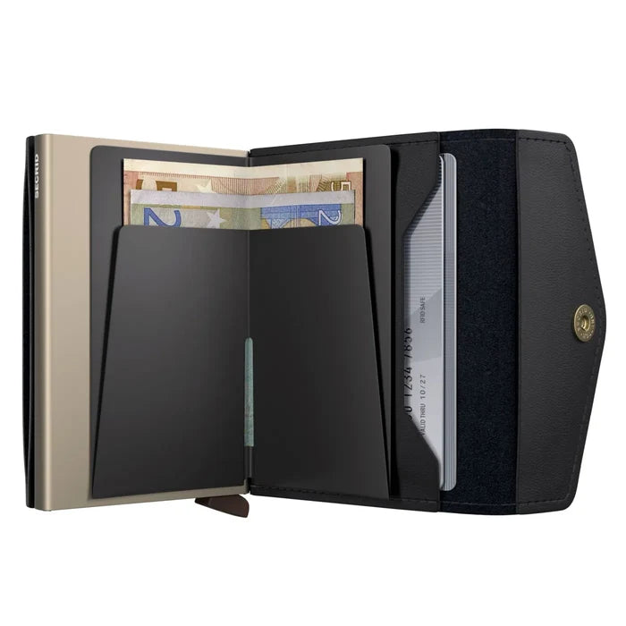 Secrid Envelope Wallet Compact RFID Card Wallet - Original Black