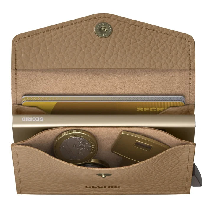 Secrid Envelope Wallet Compact RFID Card Wallet - Pebble Cappuccino