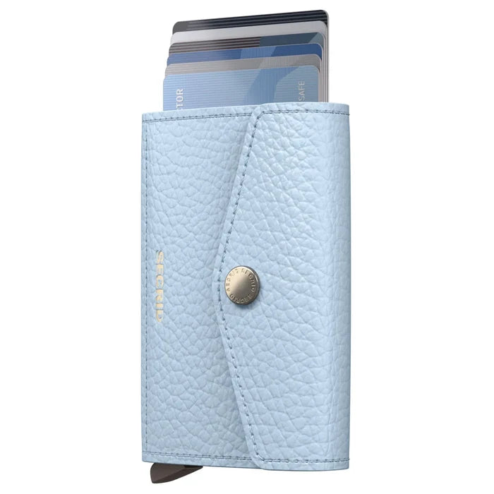 Secrid Envelope Wallet Compact RFID Card Wallet - Pebble Ice Blue