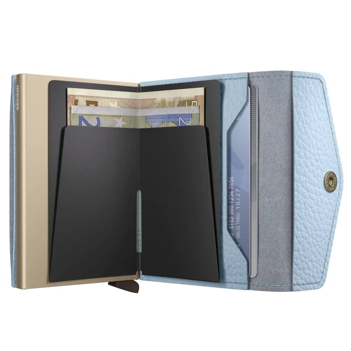 Secrid Envelope Wallet Compact RFID Card Wallet - Pebble Ice Blue