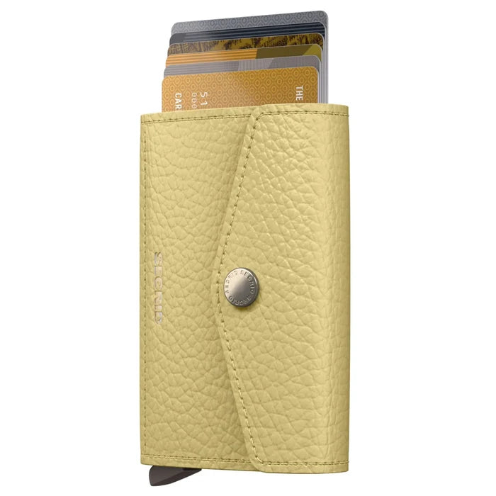 Secrid Envelope Wallet Compact RFID Card Wallet - Pebble Yellow