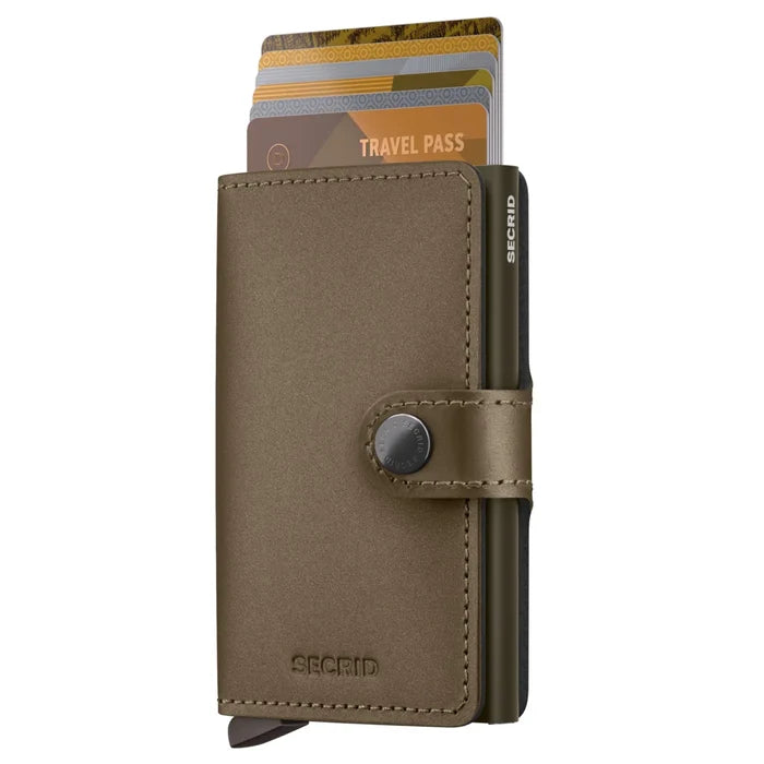 Secrid Miniwallet Compact RFID Wallet - Matte Satin Bronze