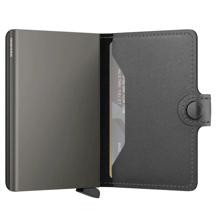 Secrid Miniwallet Compact RFID Wallet - Matte Satin Steel