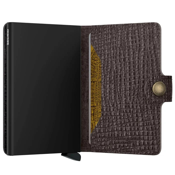 Secrid Miniwallet Compact RFID Wallet - Palmellato Brown