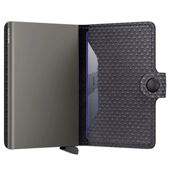 Secrid Miniwallet Compact RFID Wallet - Pyramid Grey
