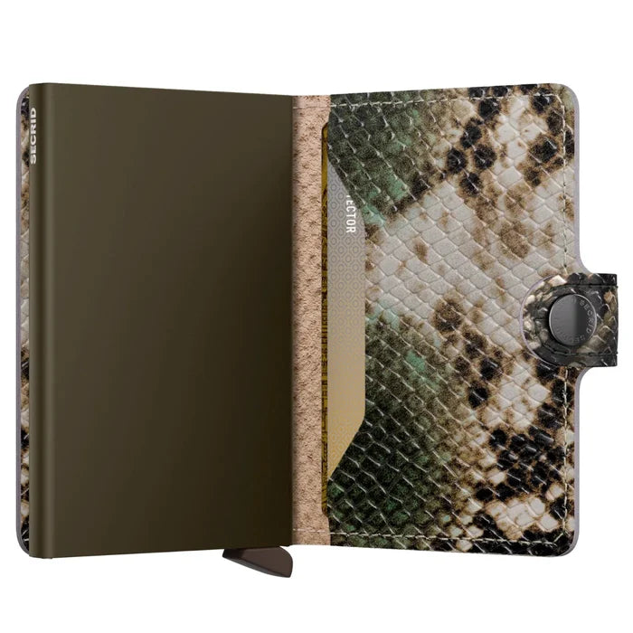 Secrid Miniwallet Compact RFID Wallet - Serpent Green