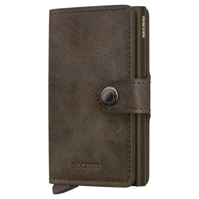 Secrid Miniwallet Compact RFID Wallet - Vintage Oak