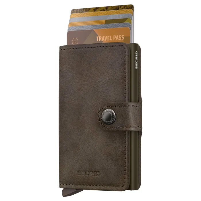 Secrid Miniwallet Compact RFID Wallet - Vintage Oak