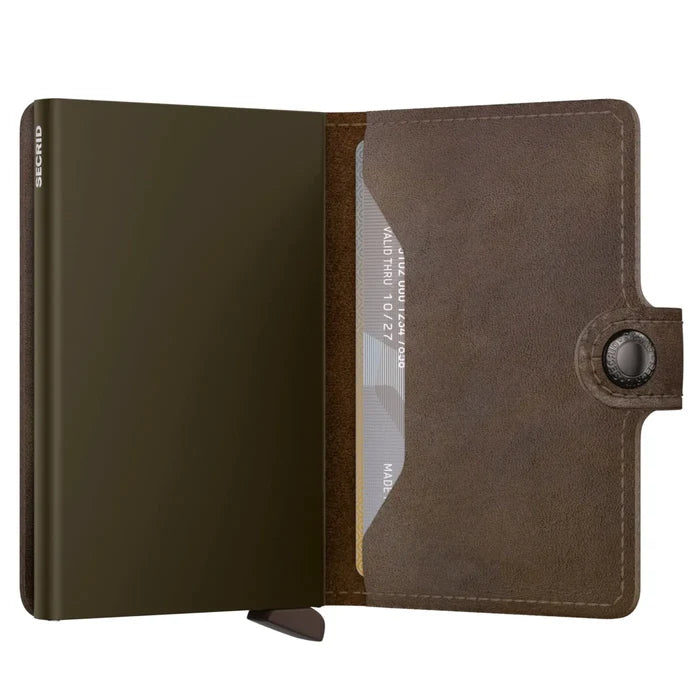 Secrid Miniwallet Compact RFID Wallet - Vintage Oak