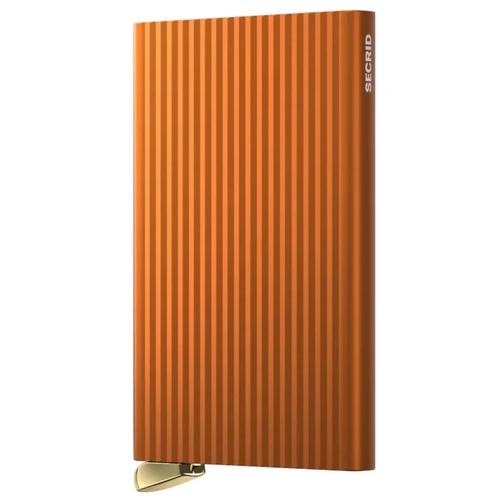 Secrid Premium Cardprotector+ Compact RFID Card Wallet - Fluted Orange