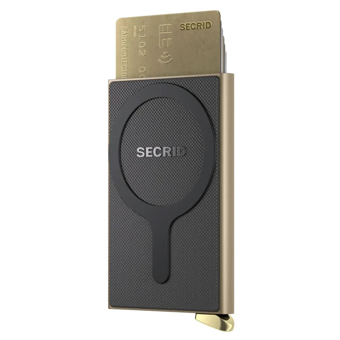 Secrid Premium Cardprotector + for Magsafe - Compact RFID Card Wallet - Fluted Cashmere