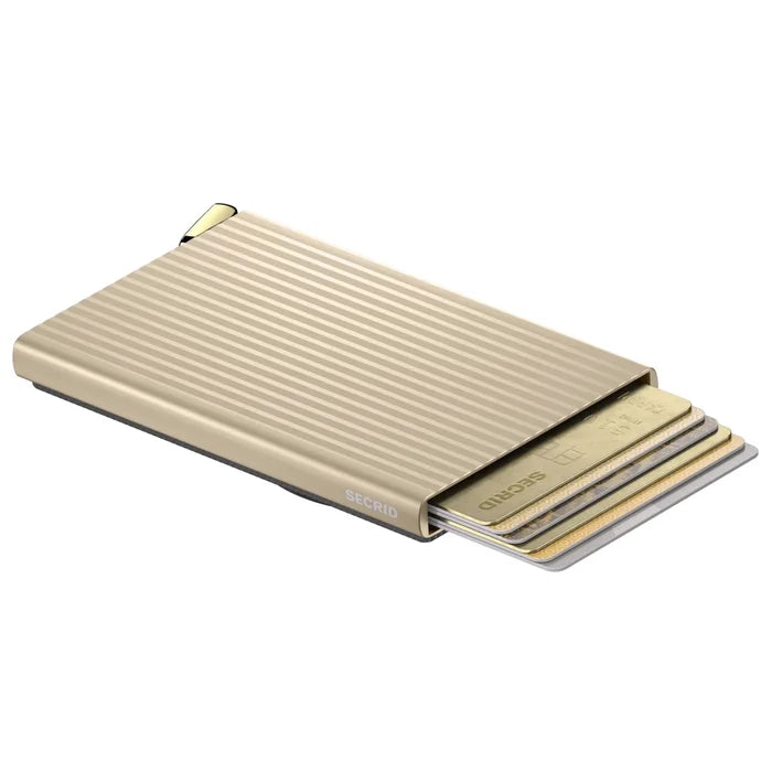 Secrid Premium Cardprotector + for Magsafe - Compact RFID Card Wallet - Fluted Cashmere
