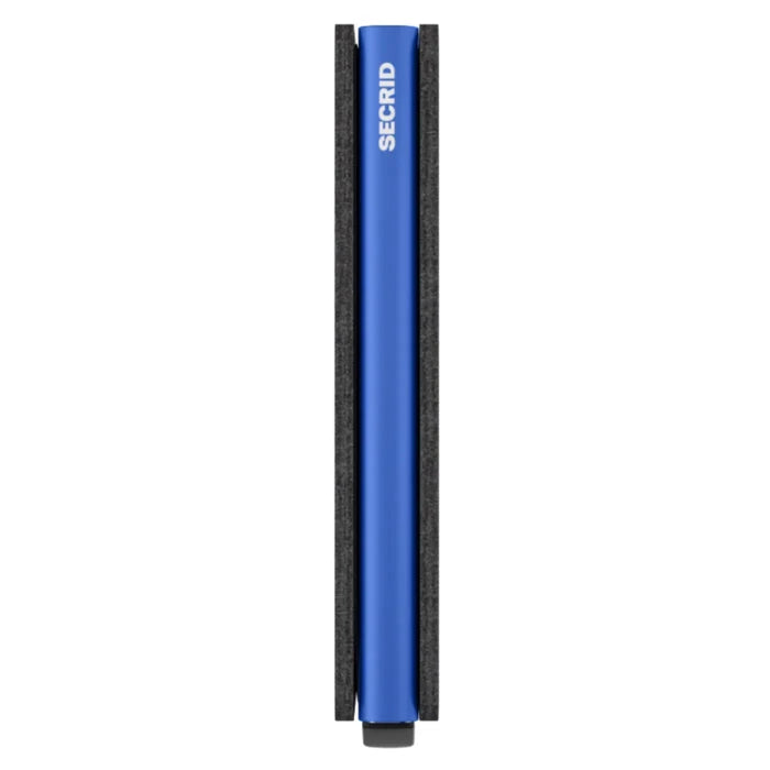 Secrid Slimwallet Compact RFID Wallet - Matte Black / Blue