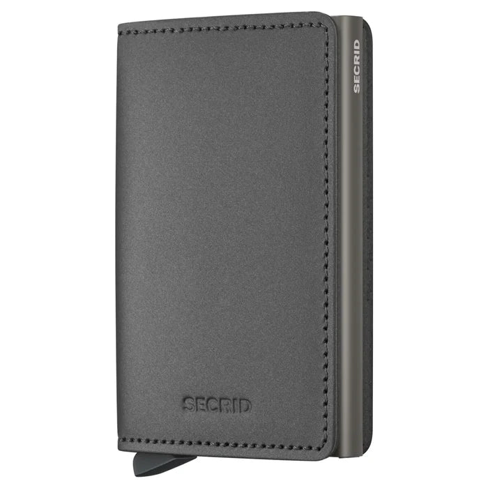 Secrid Slimwallet Compact RFID Wallet - Matte Satin Steel