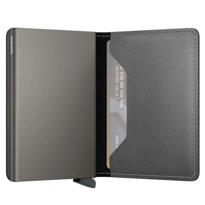 Secrid Slimwallet Compact RFID Wallet - Matte Satin Steel