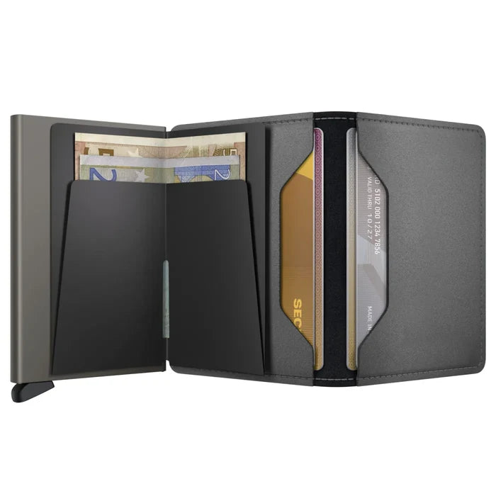 Secrid Slimwallet Compact RFID Wallet - Matte Satin Steel