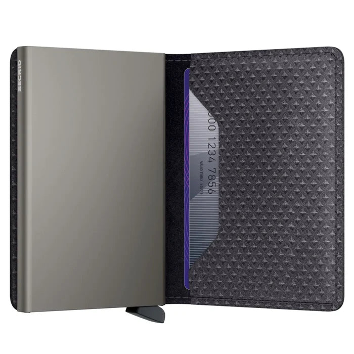 Secrid Slimwallet Compact RFID Wallet - Pyramid Grey