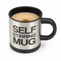 Self-Mixing Coffee Cup for Effortless Brewing Black