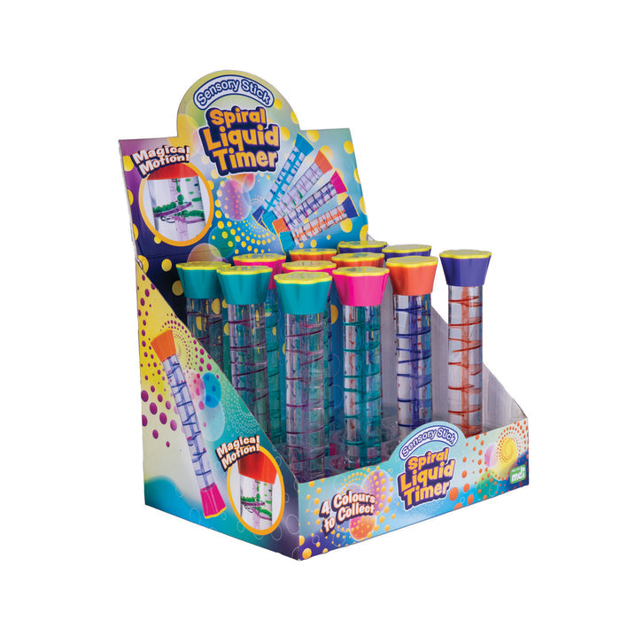 Sensory Stick Spiral Liquid Timer - Sensory Zone